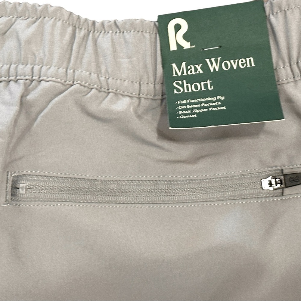 NWT R.O.W. Men's Max Woven Shorts Sharkskin Grey Size Small​​​​​​ - Picture 4 of 5